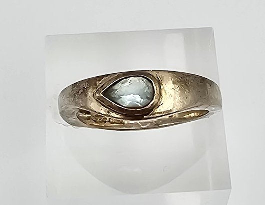 CNA Topaz Sterling Silver Cocktail Ring Size 6.75 4 G