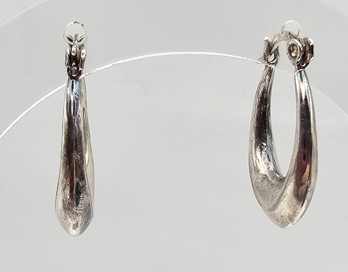 Sterling Silver Hollow Form Earrings