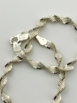 Italy Sterling Twist Bracelet