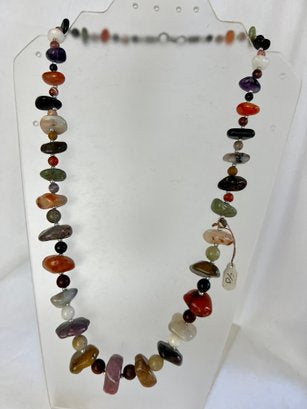 Multiple Gemstone Beaded Necklace