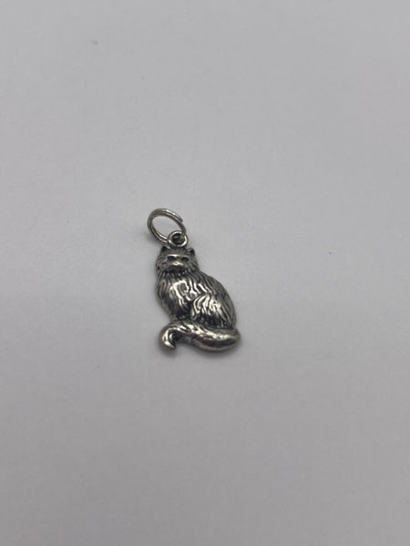 Sterling Cat Pendant