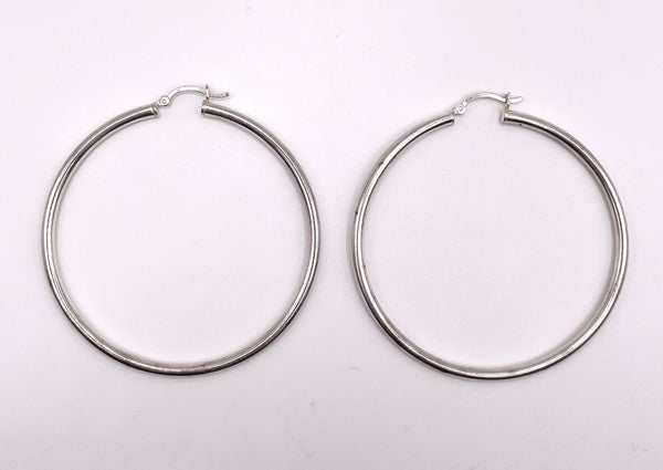 Sterling Hoop Earrings 6.5g