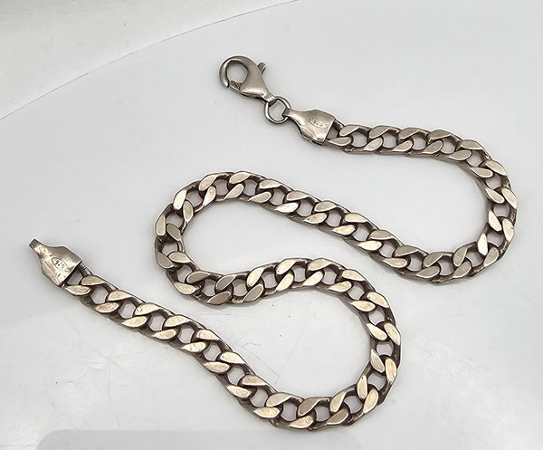 Sterling Silver Curb Chain Bracelet