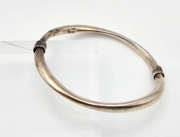 Sterling Silver Hollow Form Bangle Bracelet