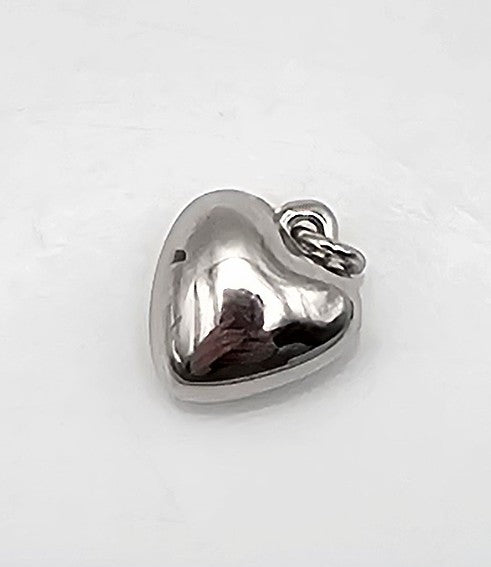 Sterling Silver Hollow Form Heart Pendant