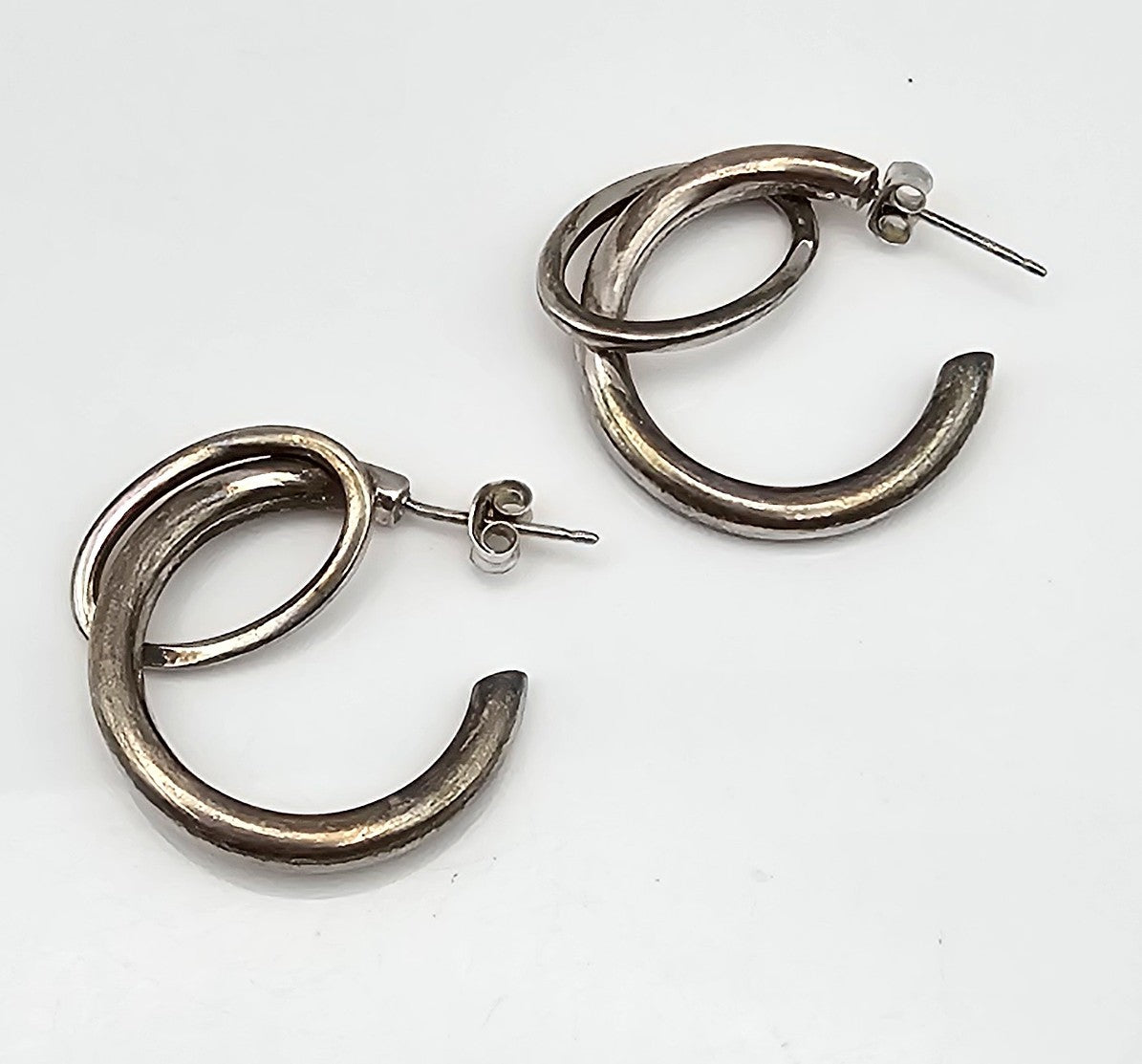 Sterling Silver Hoop Earrings 5.5 G