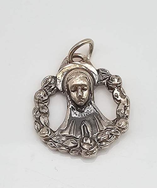 Sterling Silver Religious Pendant 3.6 G