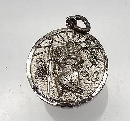 Sterling Silver St Christopher Pendant