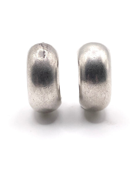 Sterling Silver Stud Hoop Earrings 4.5g